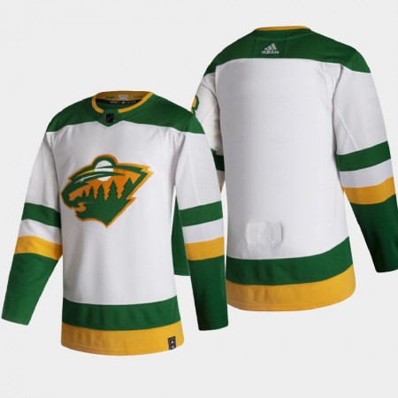 Minnesota Wild Blank 2020-21 Reverse Retro Authentic Shirt - Mannen